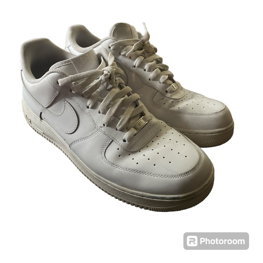 COPY - White gently used Air Force ones size 14